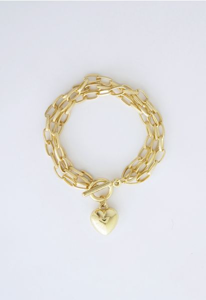 Love Gold Chain Bracelet