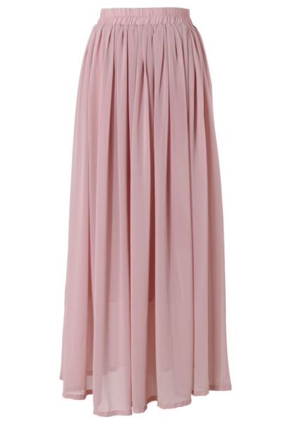 Pink Maxi Skirt