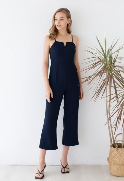 Eternal Neatness Cami Jumpsuit in Navy