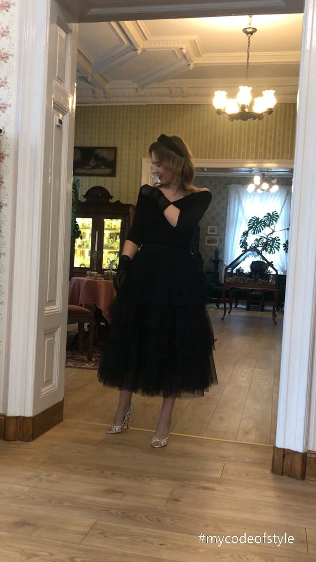 Love Me More Layered Tulle Skirt in Black