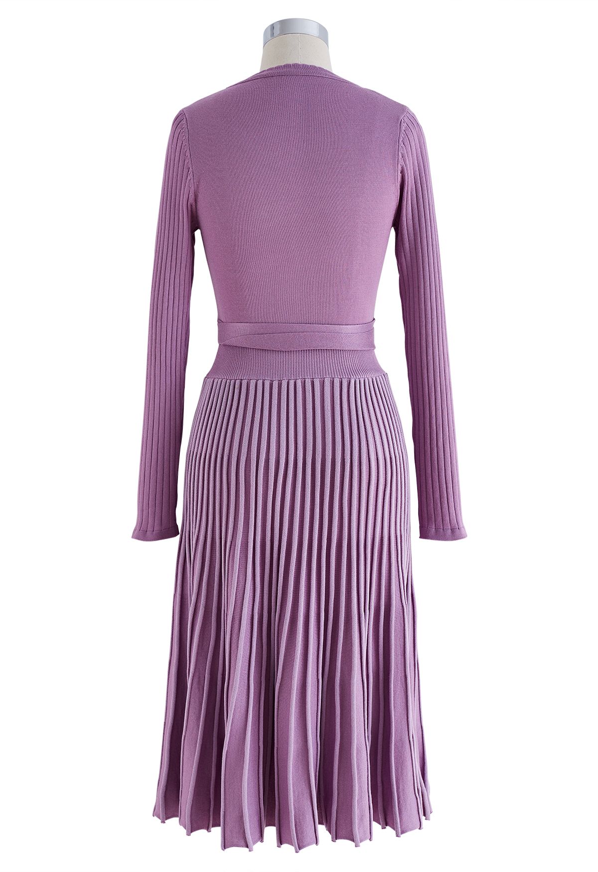 Embrace a Lithe Knitted Dress in Lilac