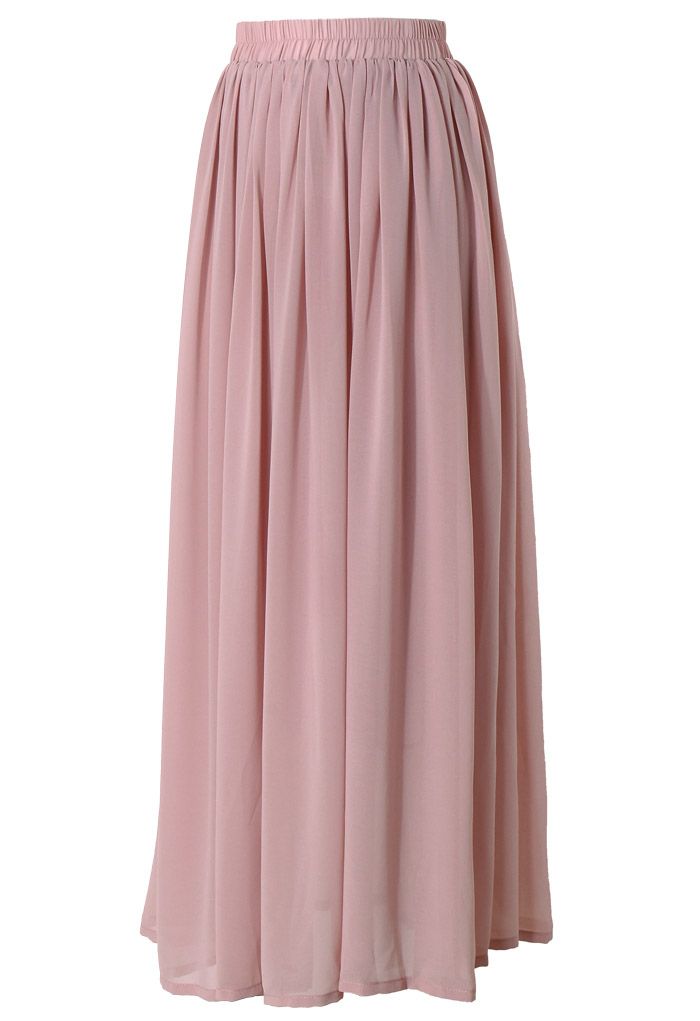 Pink Maxi Skirt