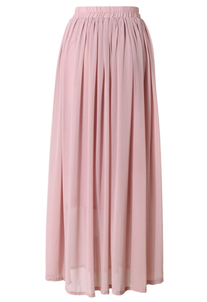 Pink Maxi Skirt