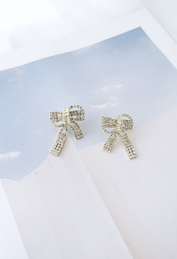 Glistening Bowknot Earring