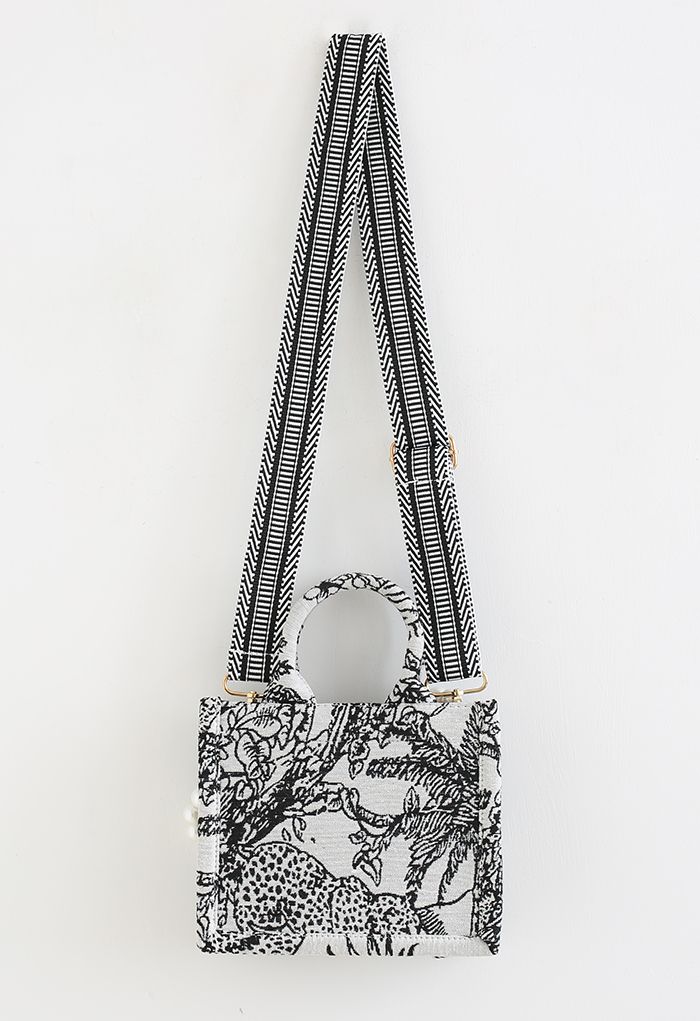 Pearly Chain Zoo Land Jacquard Mini Handbag