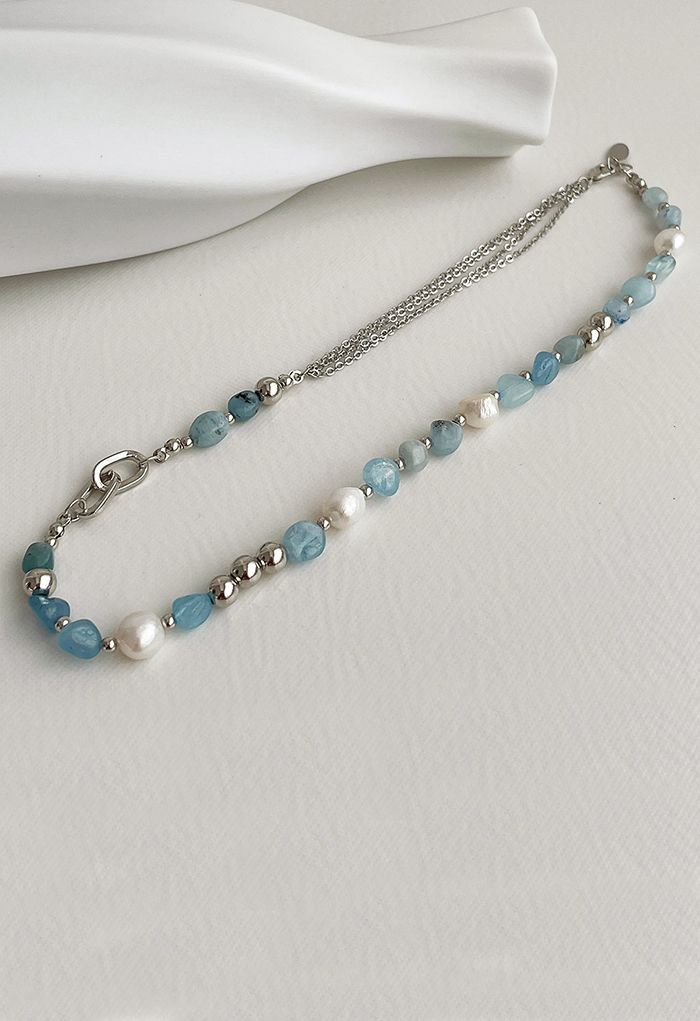 Baroque Crystal Freshwater Pearl Necklace