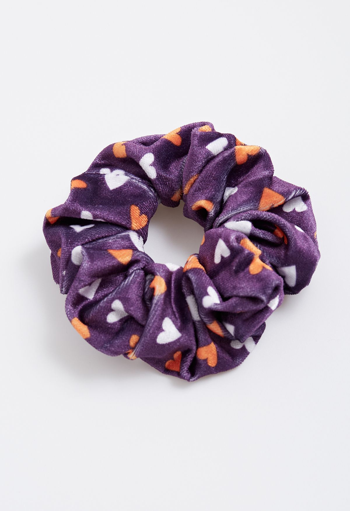 Playful Halloween Vibe Purple Scrunchies Set