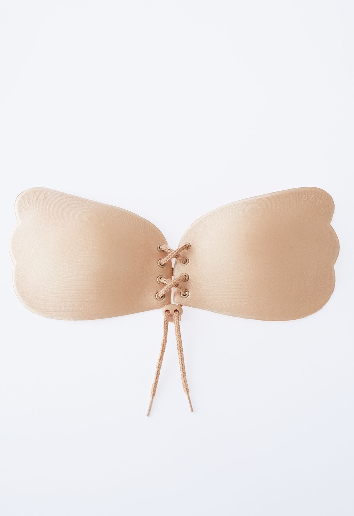 Drawstring Push Up Sticky Nude Bra 