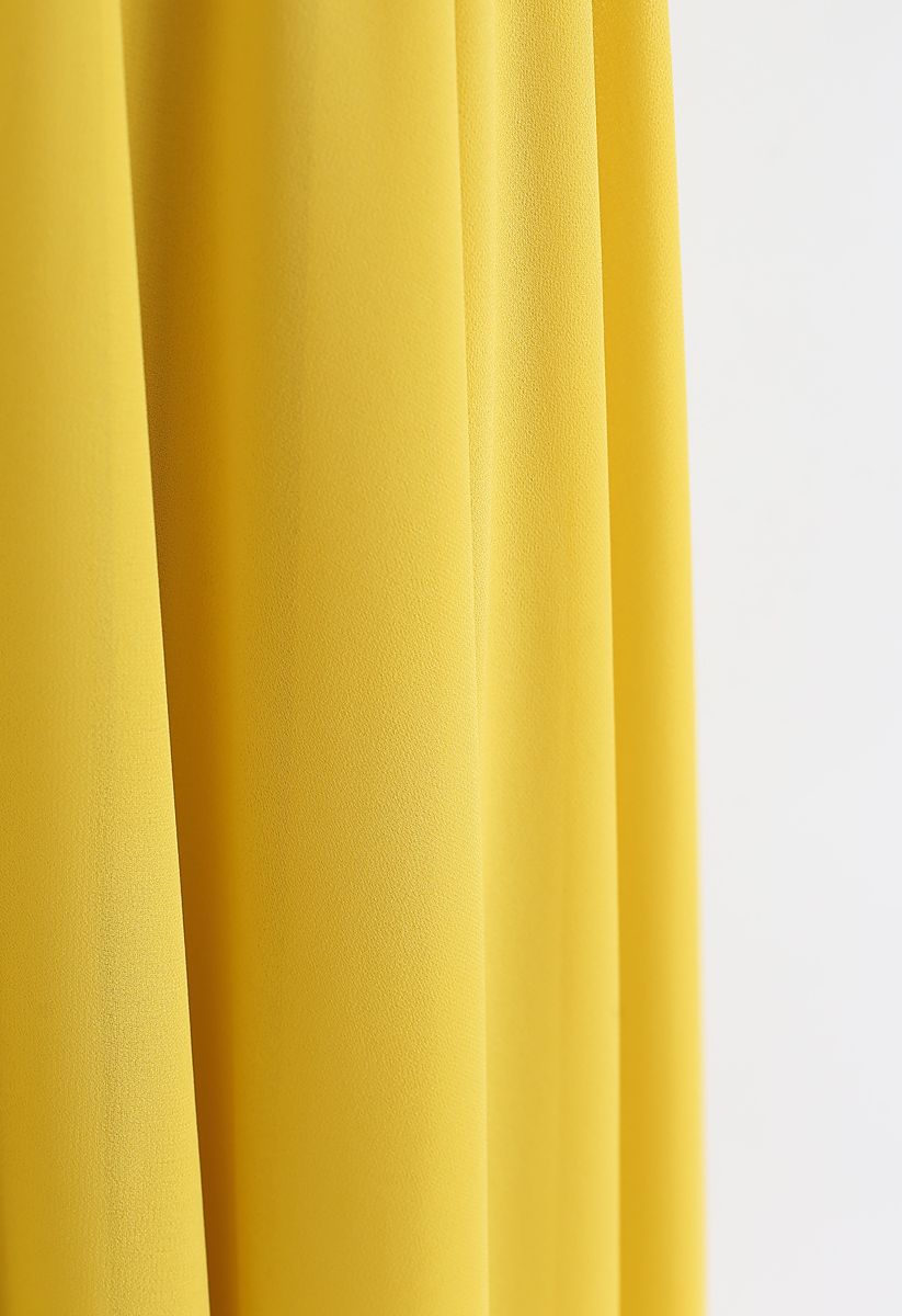 Timeless Favorite Chiffon Maxi Skirt in Mustard