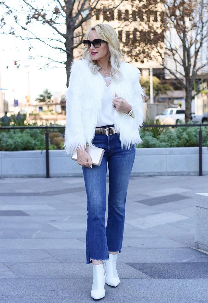 My Chic Faux Fur Coat in White