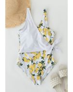 Yellow Lemon Flap Front Swimsuit